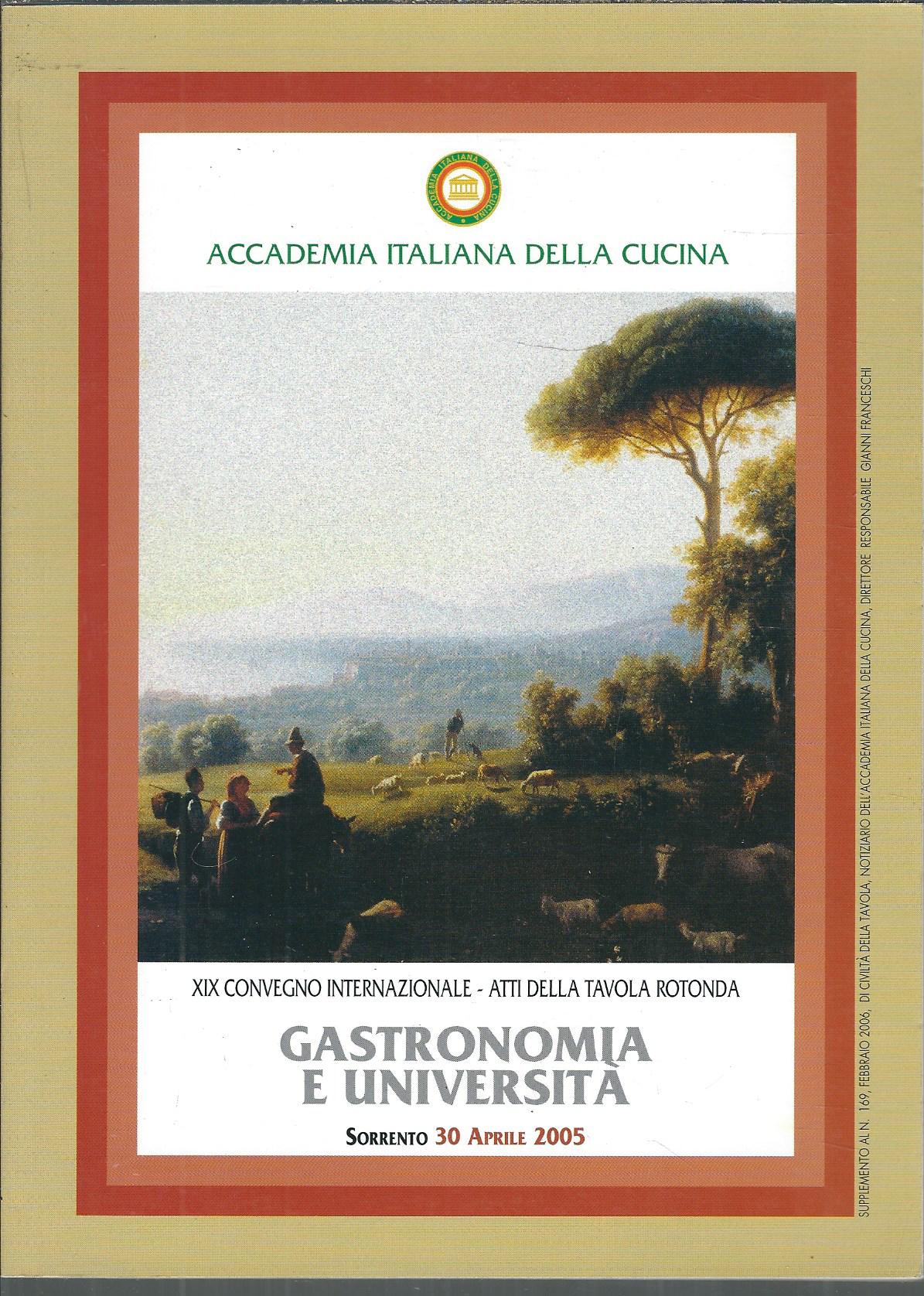 GASTRONOMIA E UNIVERSITA'