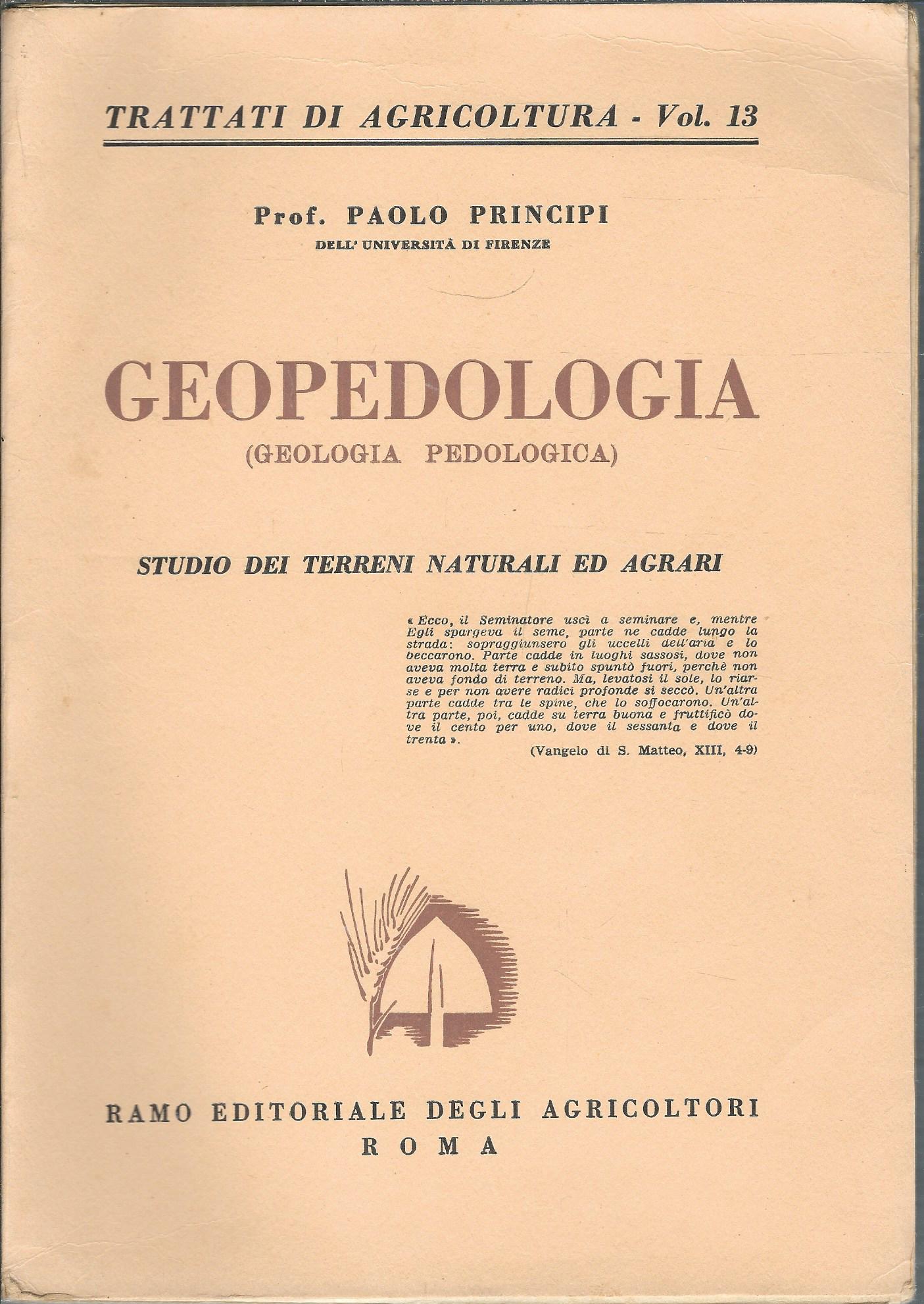 GEOPEDOLOGIA ( GEOLOGIA PEDOLOGICA )