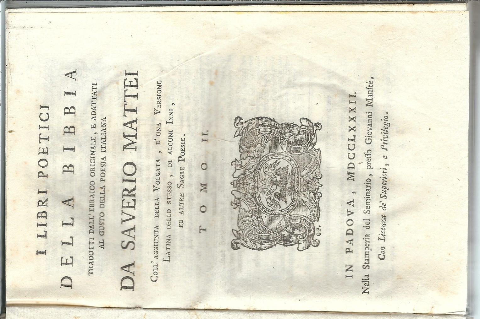 I LIBRI POETICI DELLA BIBBIA