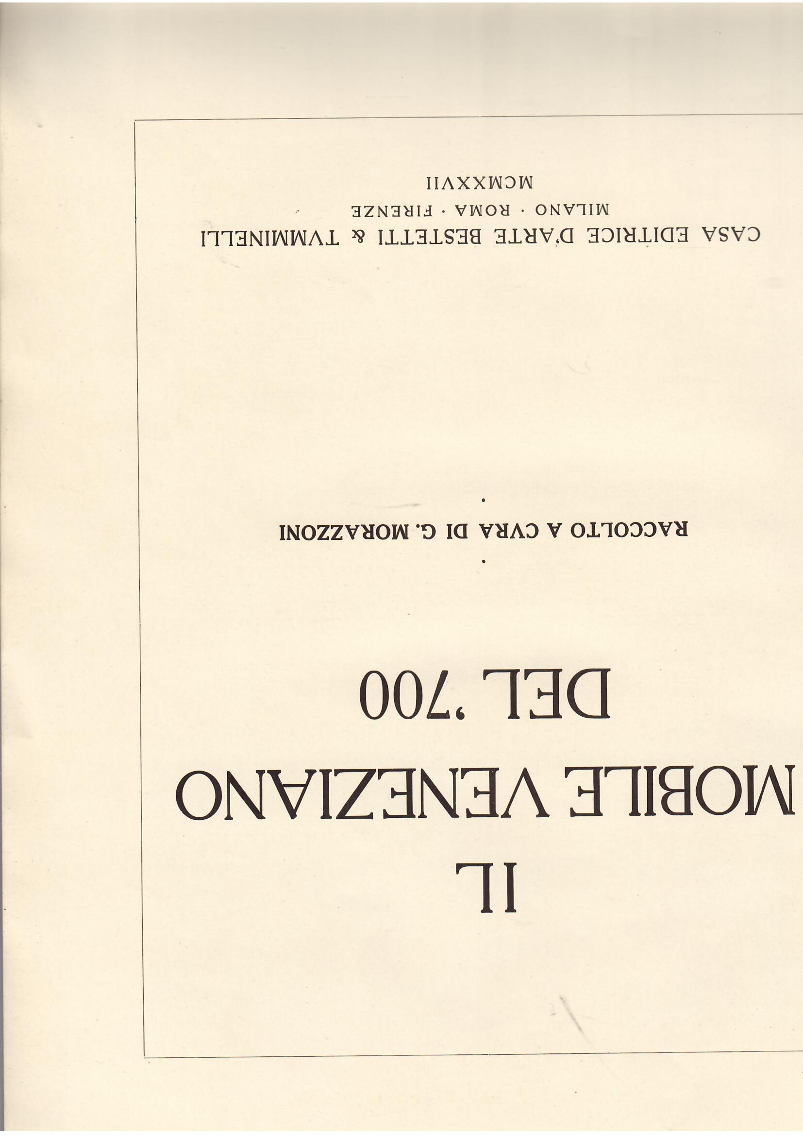 IL MOBILE VENEZIANO DEL '700