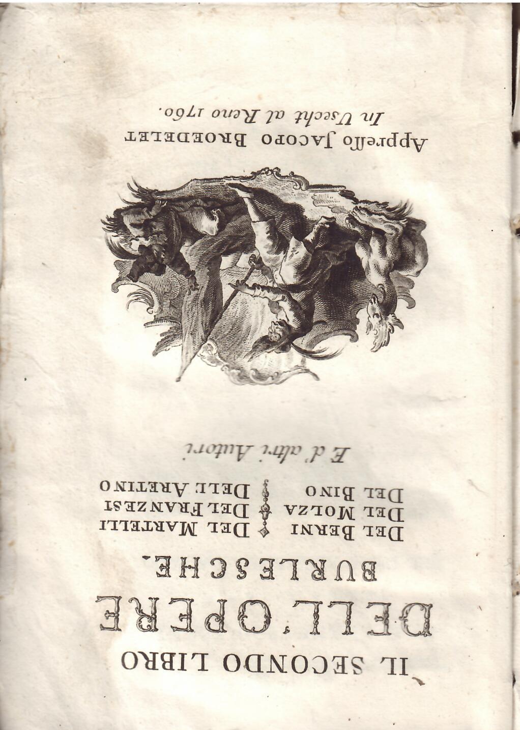IL SECONDO LIBRO DELL'OPERE BURLESCHE
