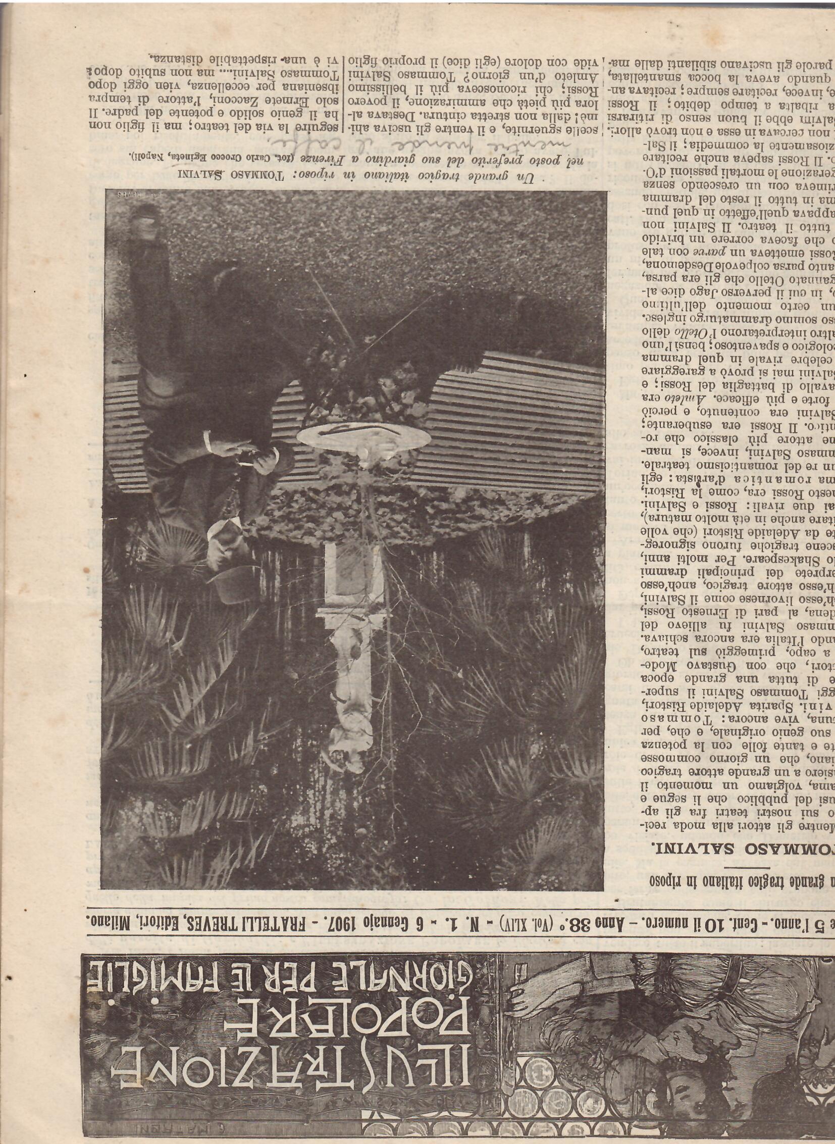 ILLUSTRAZIONE POPOLARE - ( VOL. XLIV ) N.1 GENNAIO 1907 …