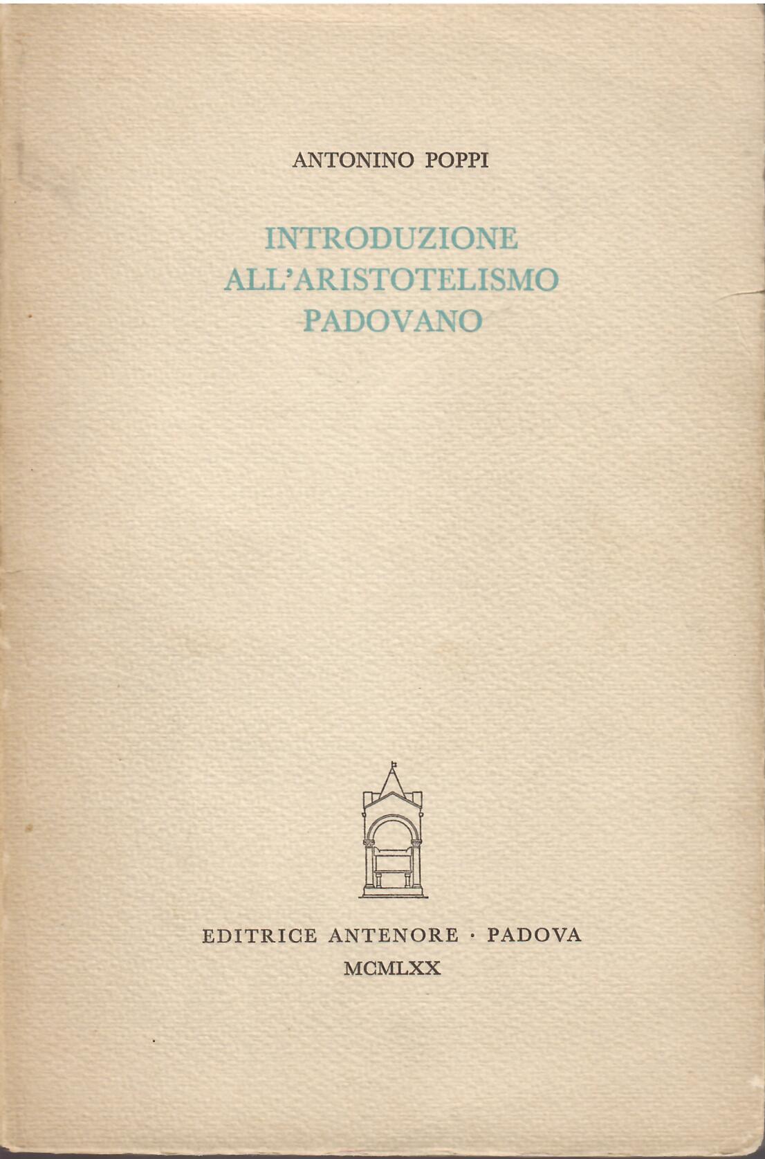 INTRODUZIONE ALL'ARISTOTELISMO PADOVANO