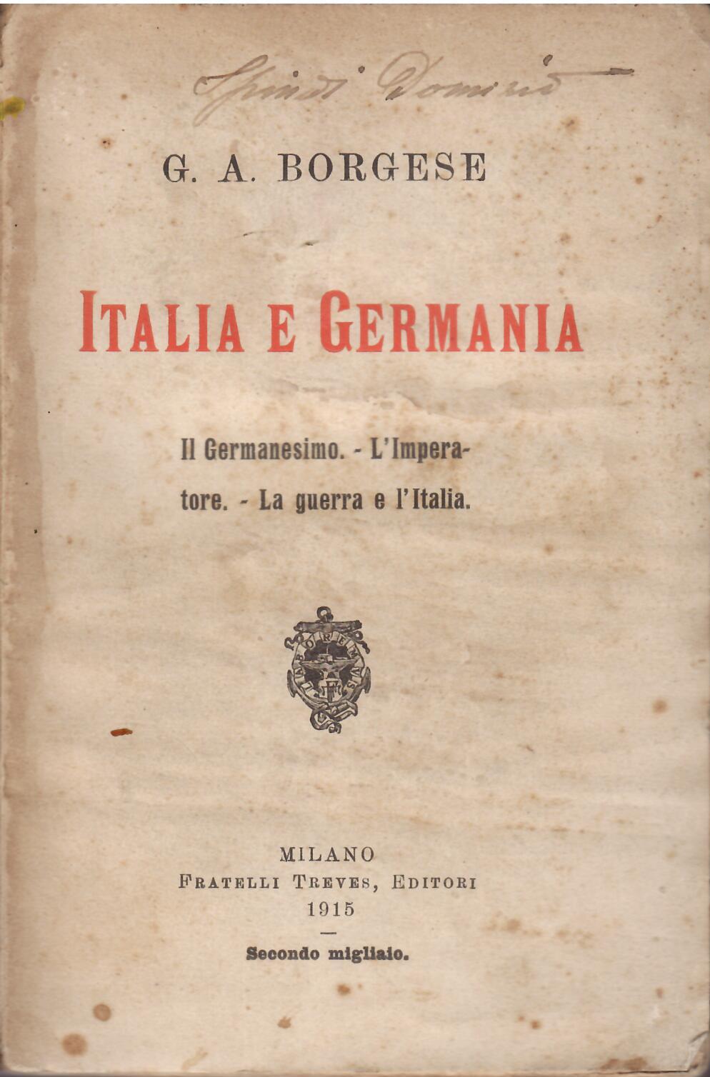 ITALIA E GERMANIA