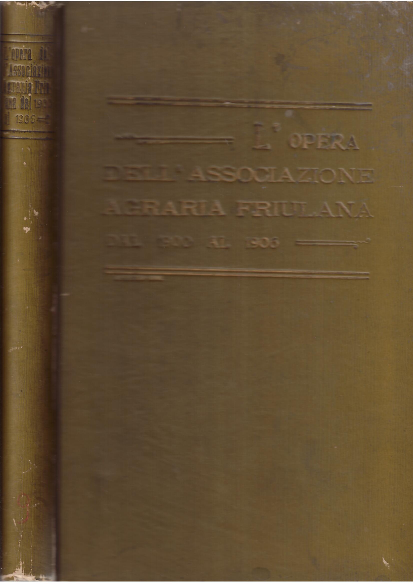 L'OPERA DELL'ASSOCIAZIONE AGRARIA FRIULANA DAL 1900 AL 1906 - VOLUME …