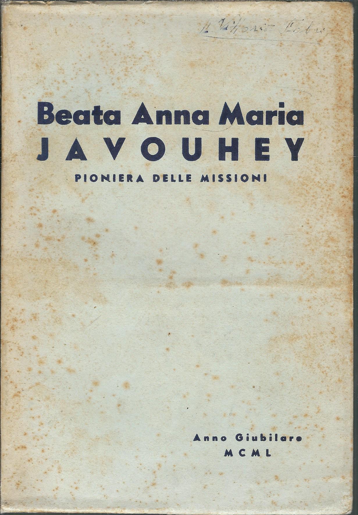 LA BEATA ANNA MARIA JAVOUHEY