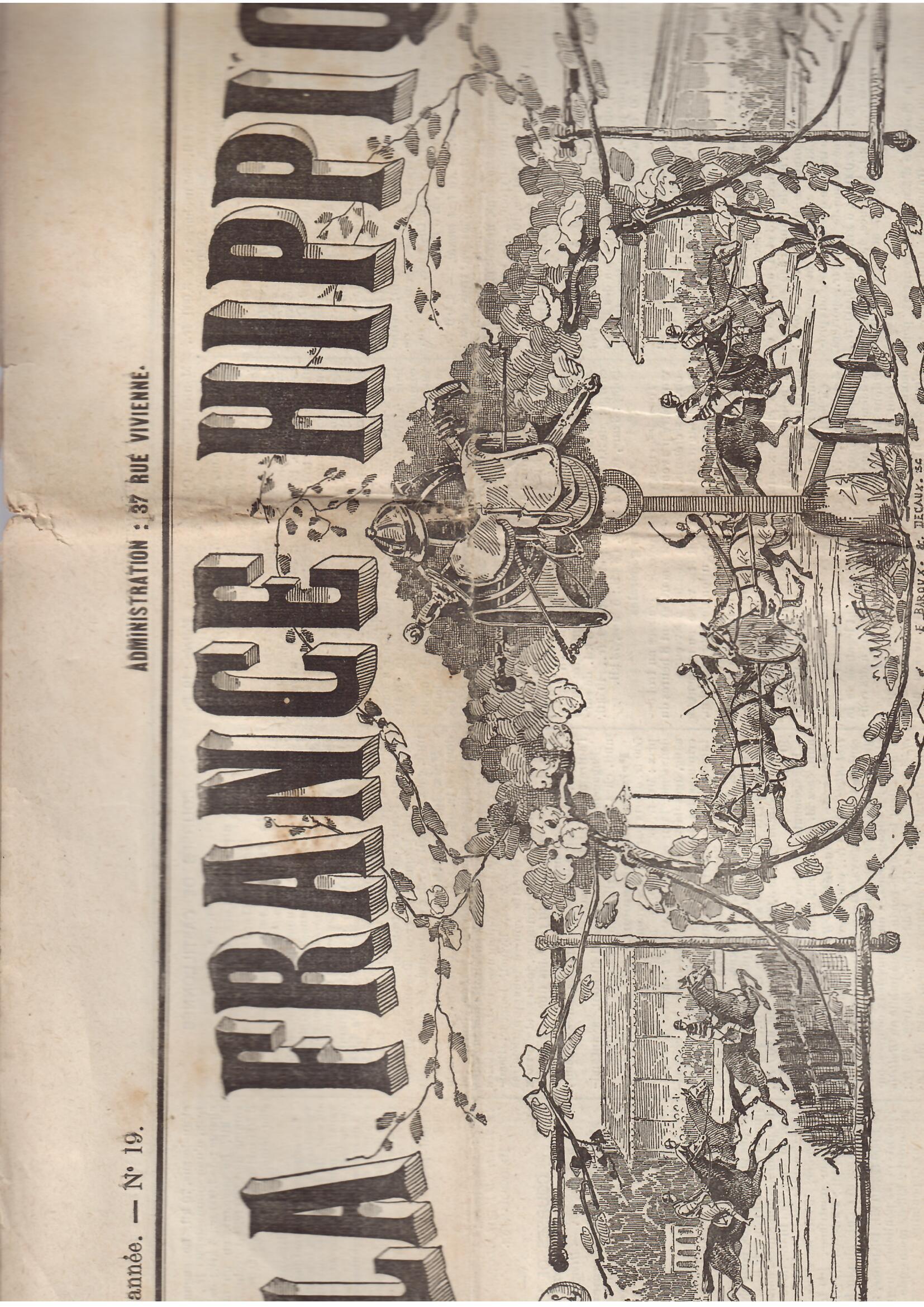 LA FRANCE HIPPIQUE N° 19 - 15 JUILLET 1885