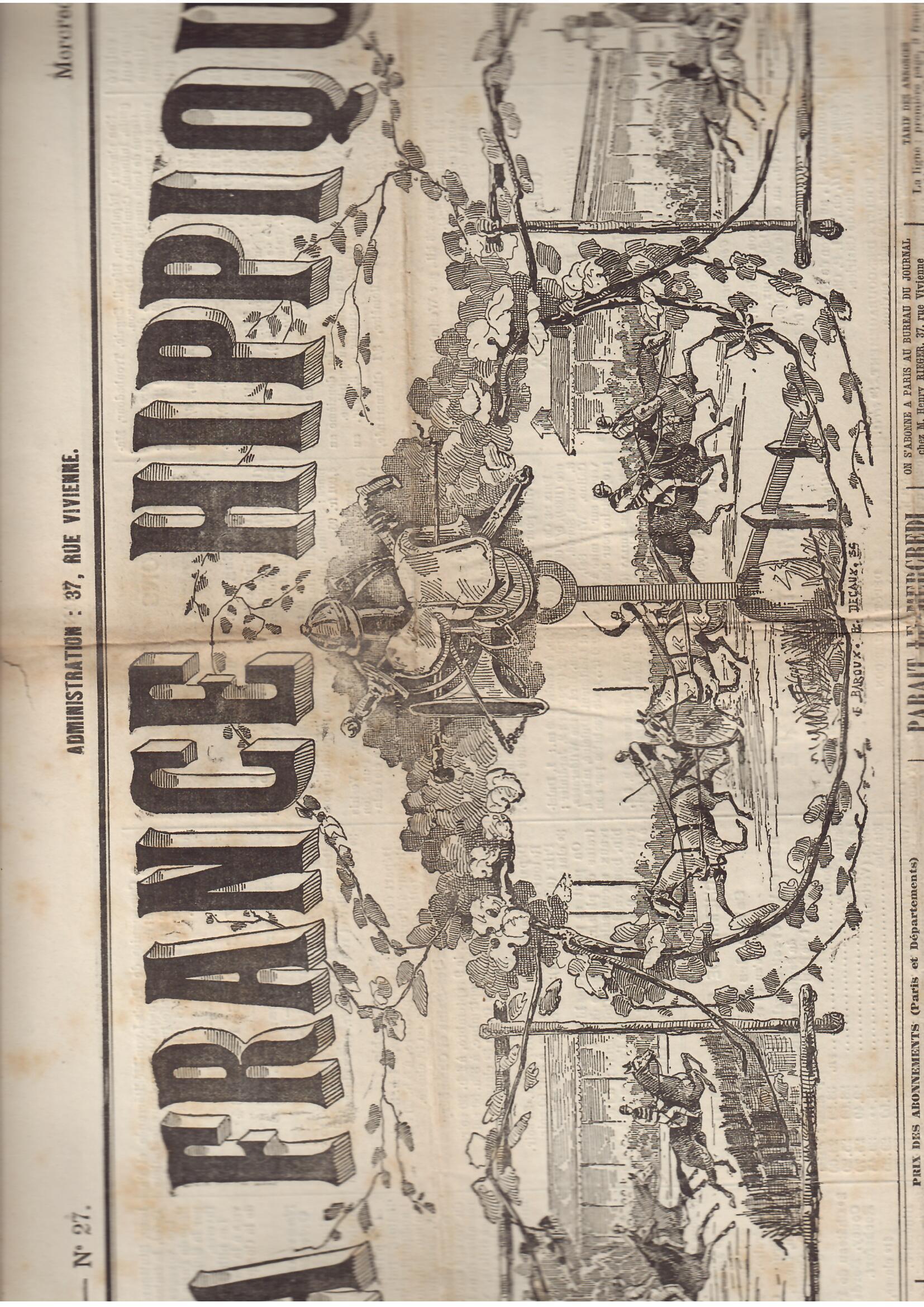 LA FRANCE HIPPIQUE N° 27 - 3 SEPTEMBRE 1884