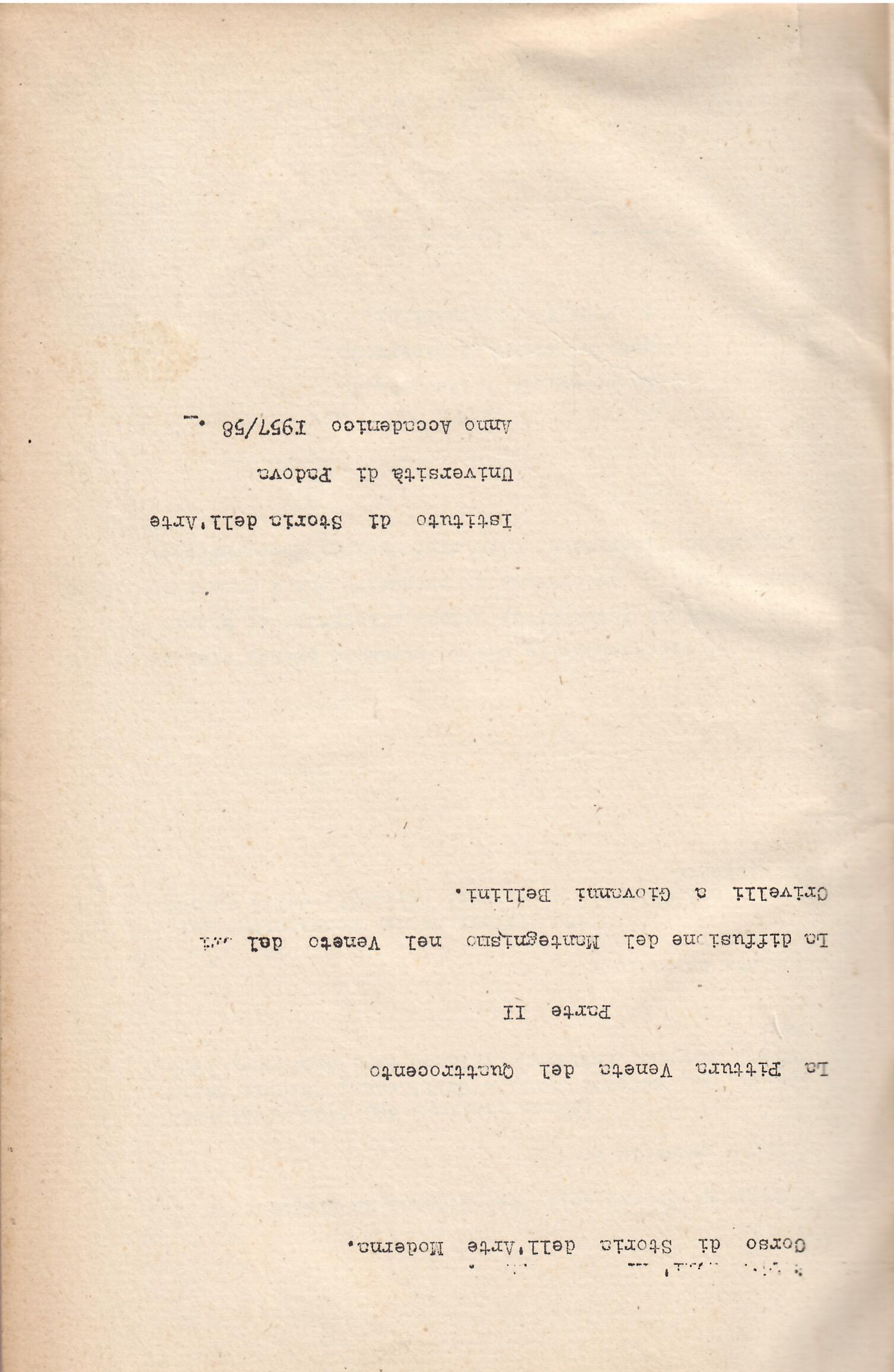 LA PITTURA VENETA DEL QUATTROCENTO - PARTE PRIMA - IL …