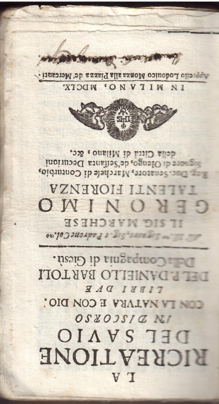 LA RICREAZIONE DEL SAVIO IN DISCORSO CON LA NATURA E …