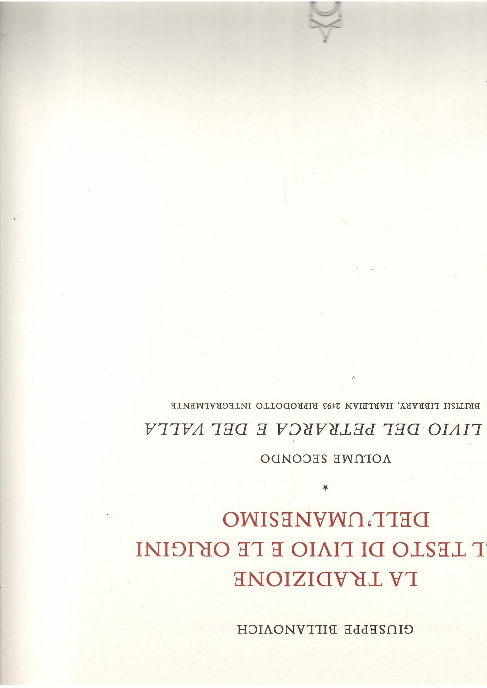 LA TRADIZIONE DEL TESTO DI LIVIO E LE ORIGINI DELL'UMANESIMO …