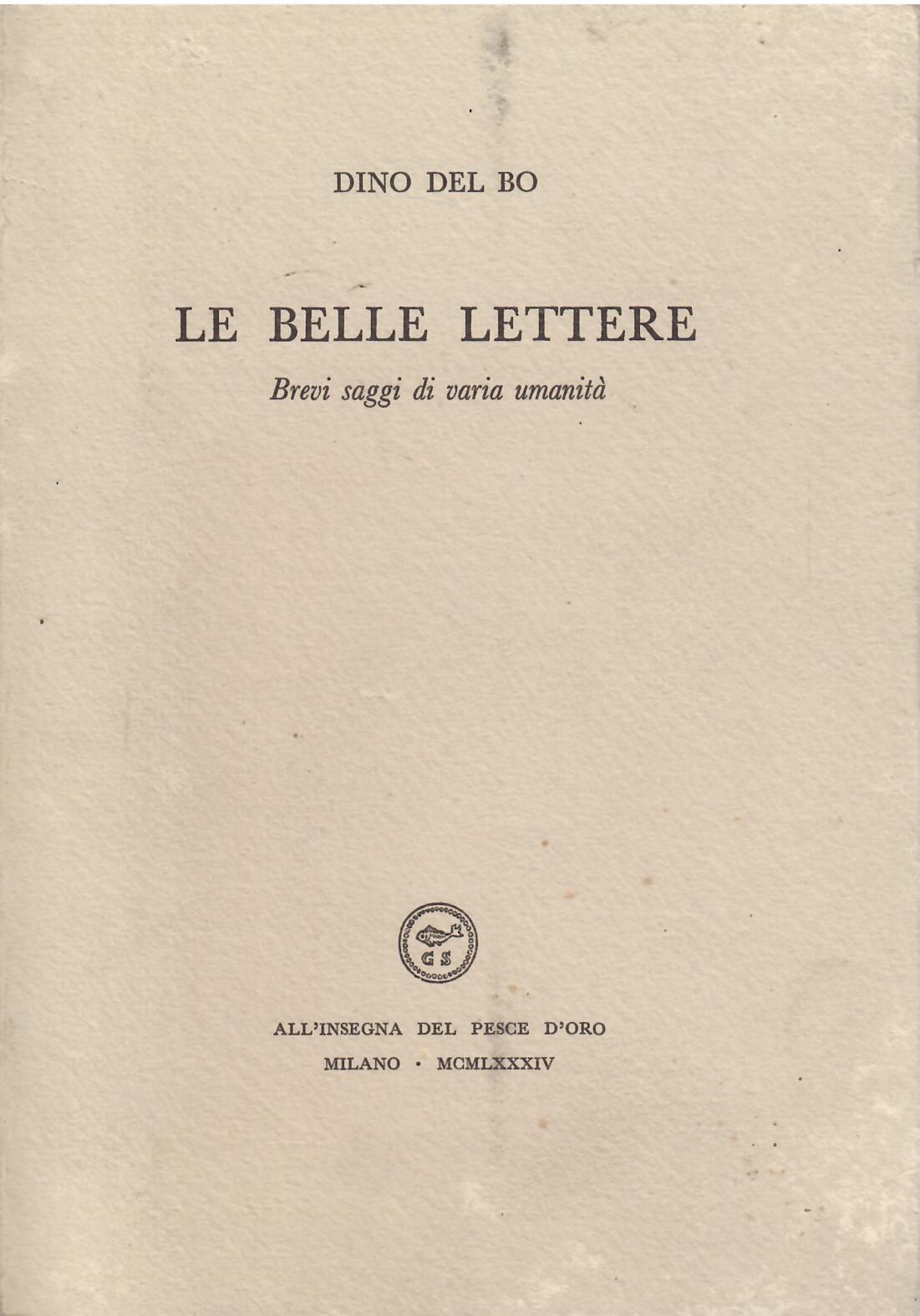 LE BELLE LETTERE