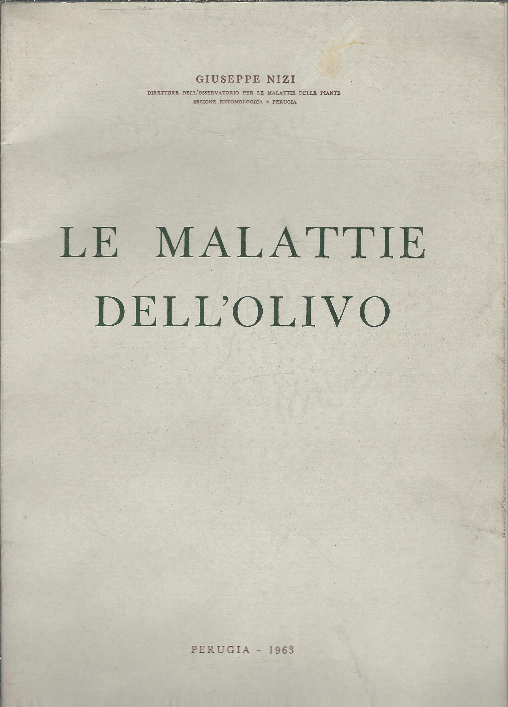 LE MALATTIE DELL'OLIVO