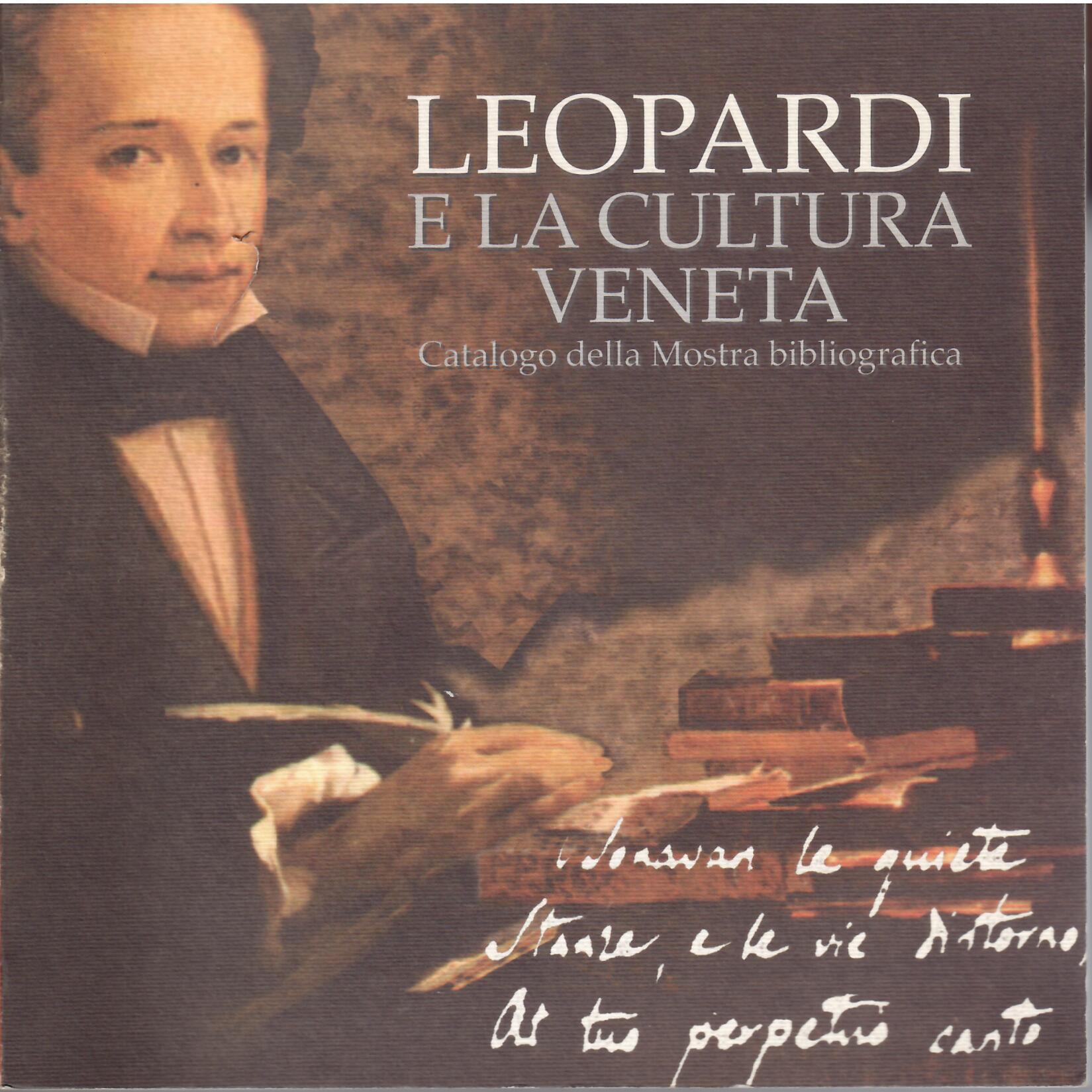 LEOPARDI E LA CULTURA VENETA - EDIZIONI - AUTOGRAFI - …