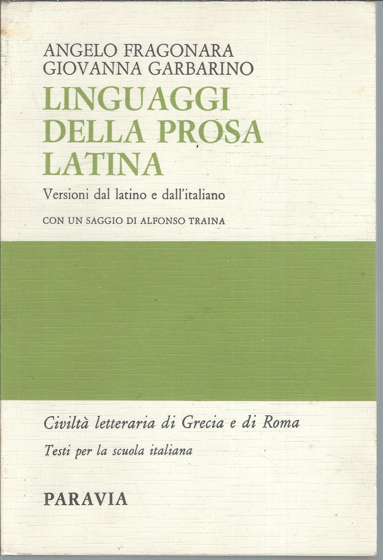 LINGUAGGI DELLA PROSA LATINA