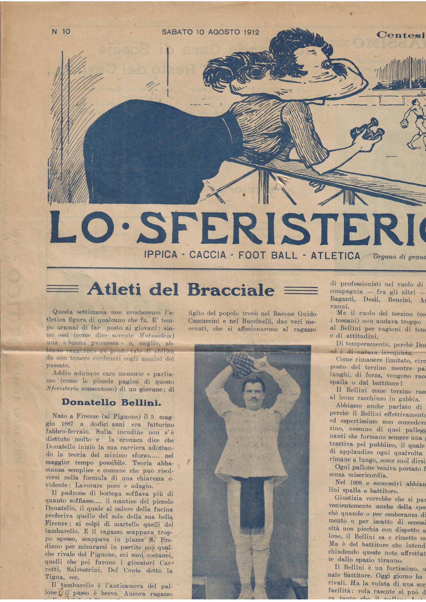 LO SFERISTERIO - IPPICA - CACCIA - FOOT BALL - …