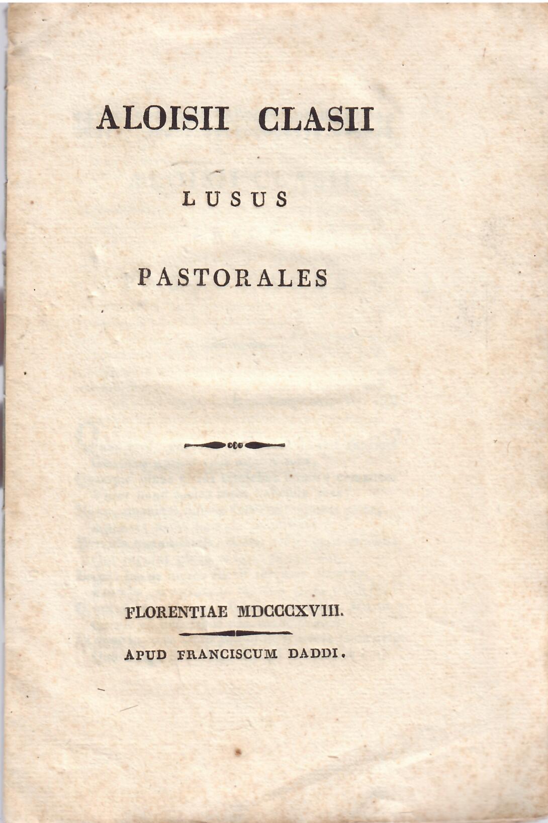 LUSUS PASTORALES
