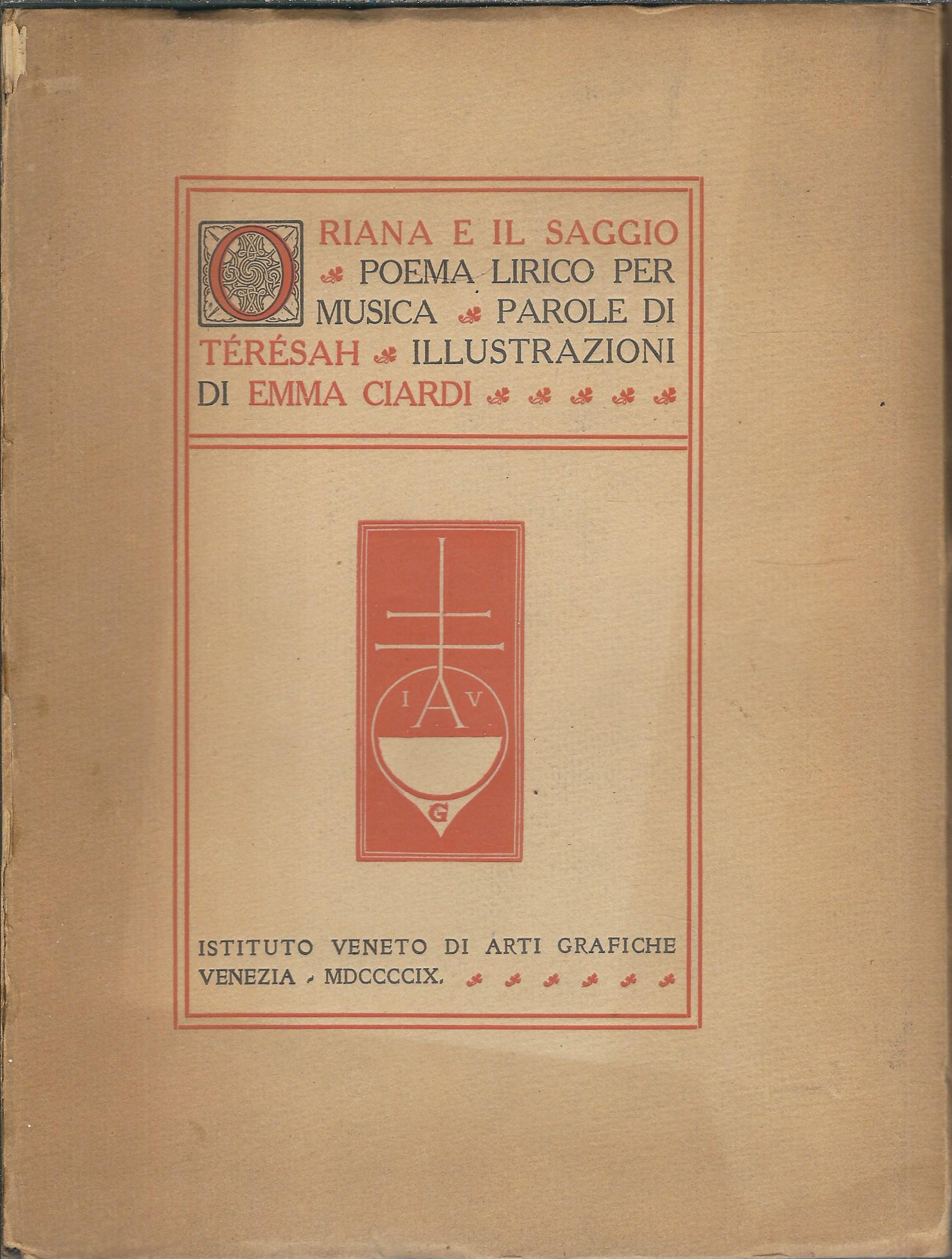 ORIANA E IL SAGGIO - POEMA LIRICO PER MUSICA - …