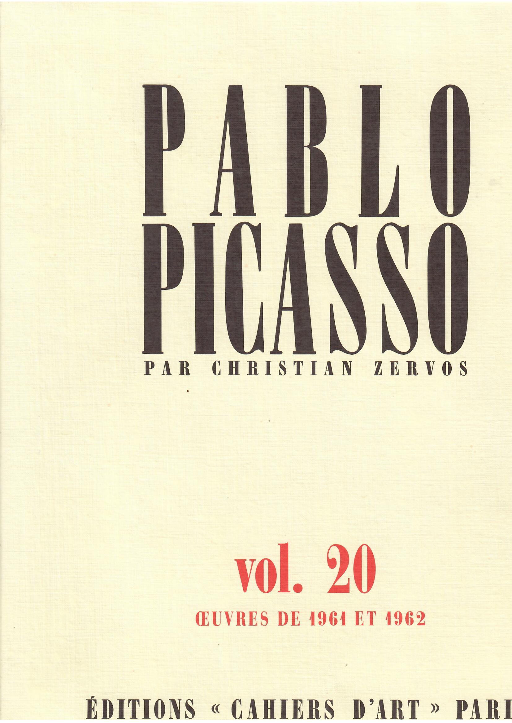 PABLO PISASSO - VOL. 20 - OEUVRES DE 1961 - …