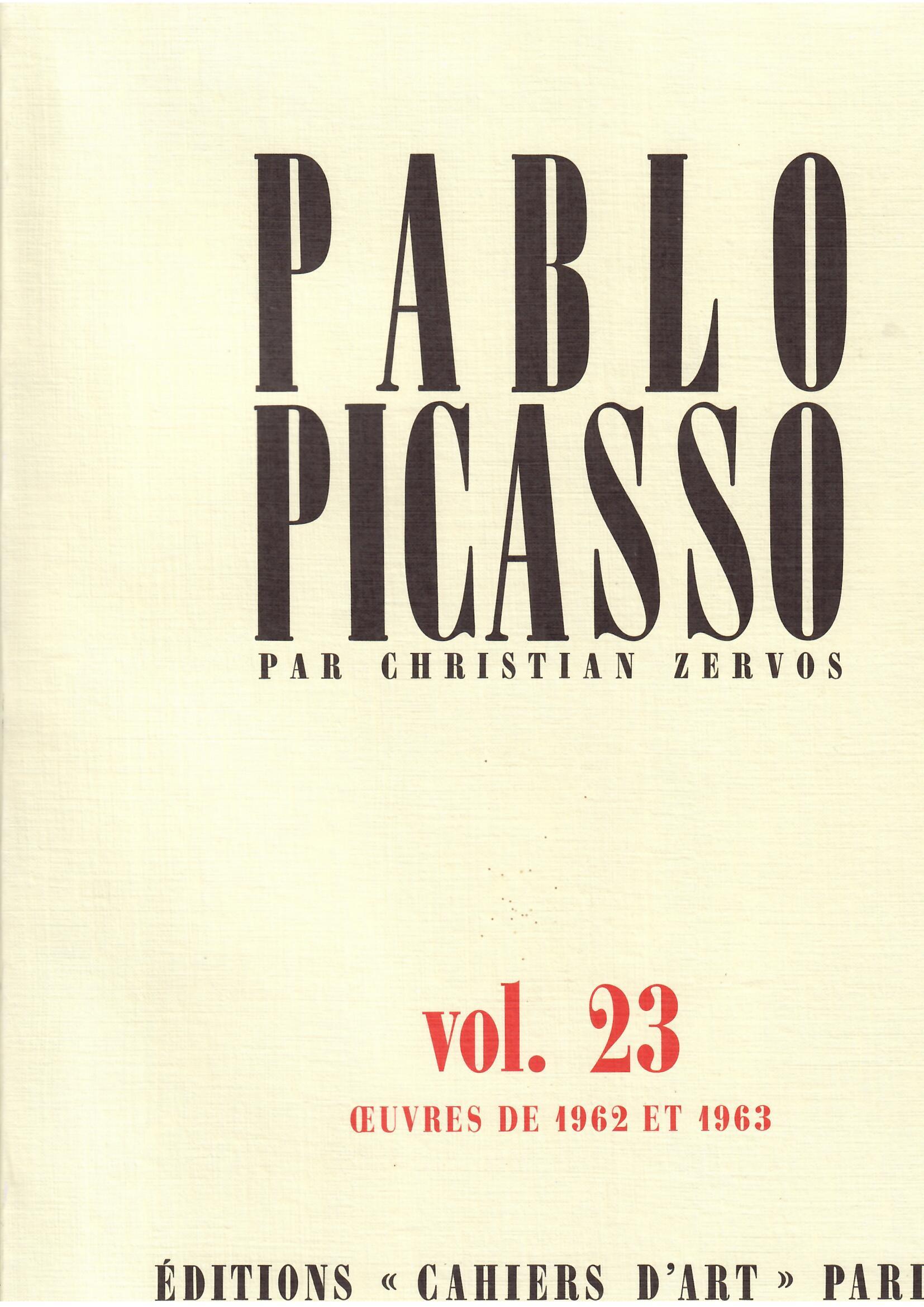 PABLO PISASSO - VOL. 23 - OEUVRES DE 1962 - …