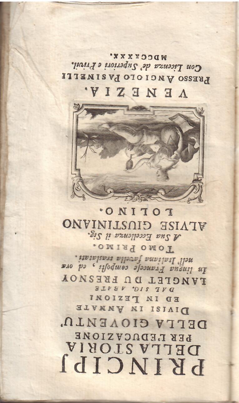 PRINCIPJ DELLA STORIA PER L'EDUCAZIONE DELLA GIOVENTU DIVISE IN ANNATE …