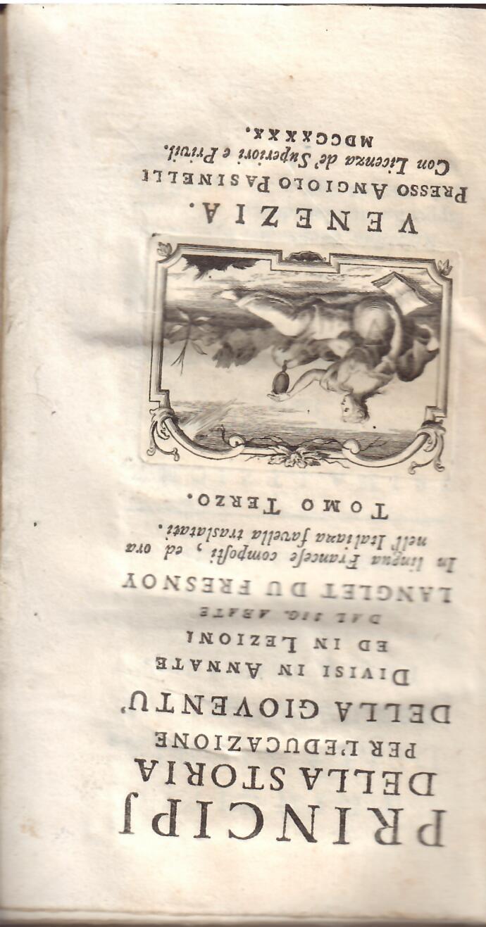 PRINCIPJ DELLA STORIA PER L'EDUCAZIONE DELLA GIOVENTU DIVISE IN ANNATE …