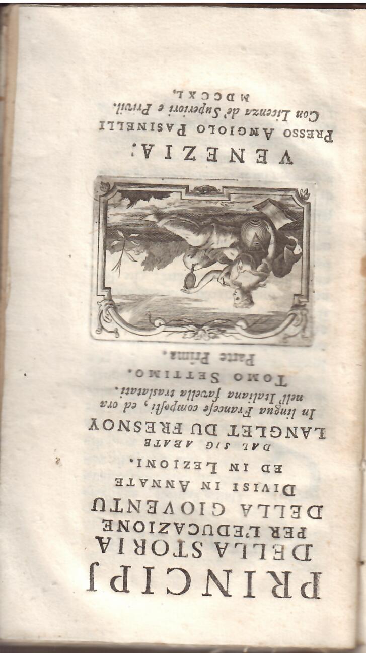 PRINCIPJ DELLA STORIA PER L'EDUCAZIONE DELLA GIOVENTU DIVISE IN ANNATE …