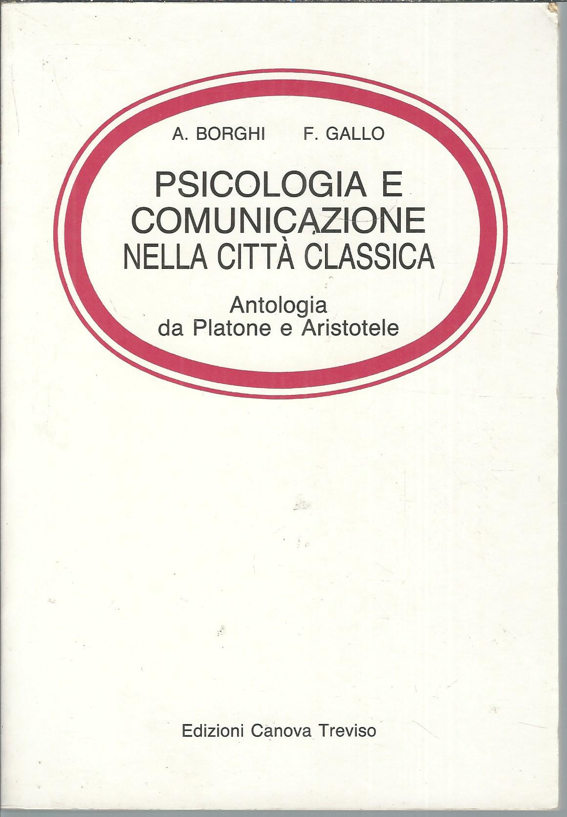 PSICOLOGIA E COMUNICAZIONE NELLA CITTA' CLASSICA