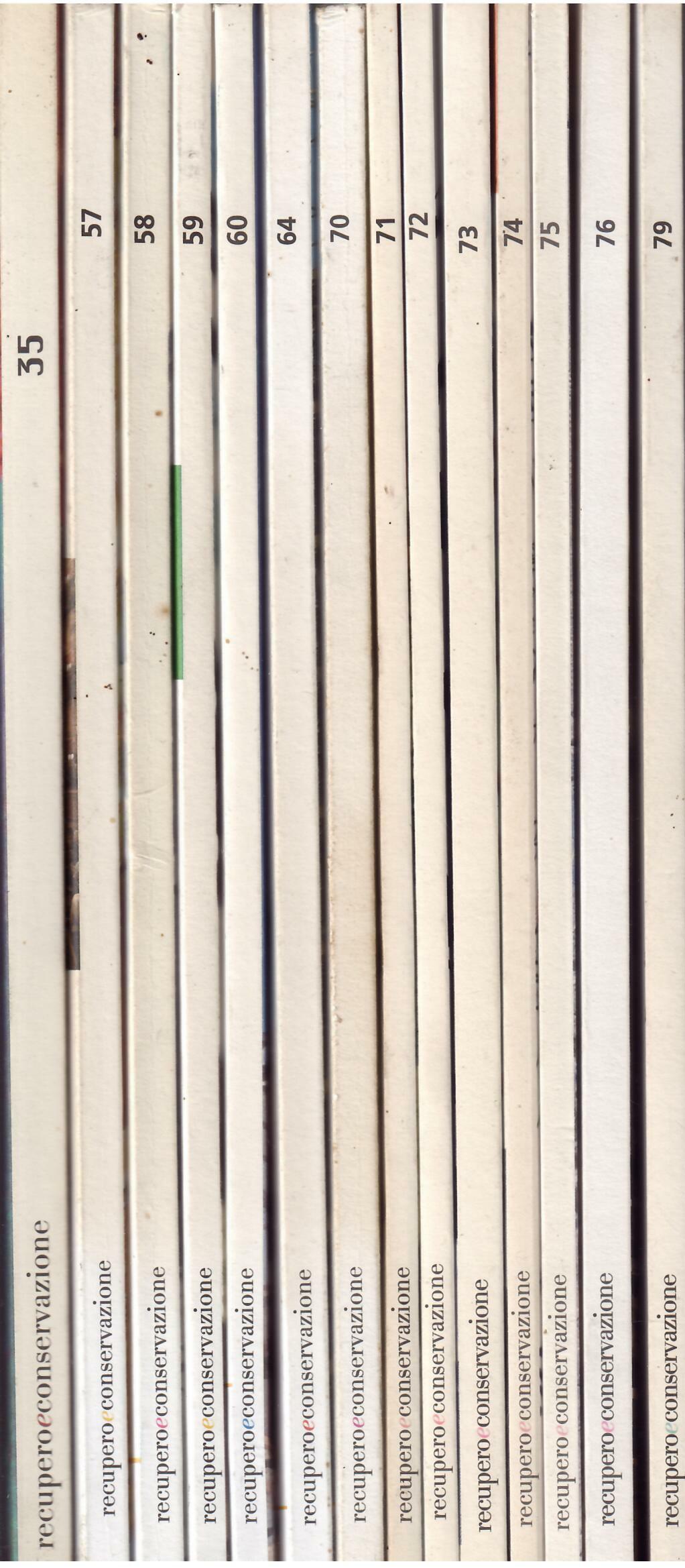 RECUPERO E CONSERVAZIONE N. 35 - 57 - 58 - …