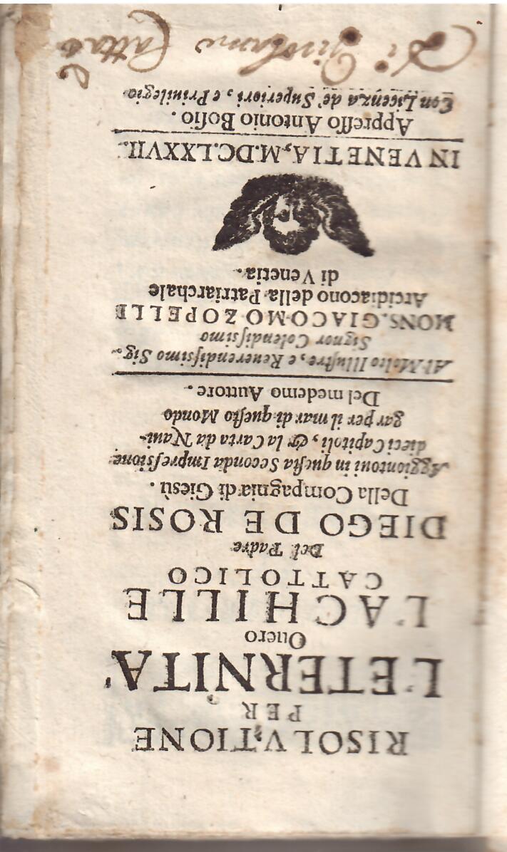 RISOLUZIONE PER L'ETERNITA' OVERO L'ACHILLE CATTOLICO