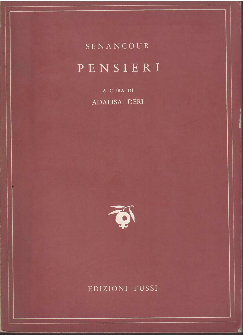 SENANCOUR - PENSIERI