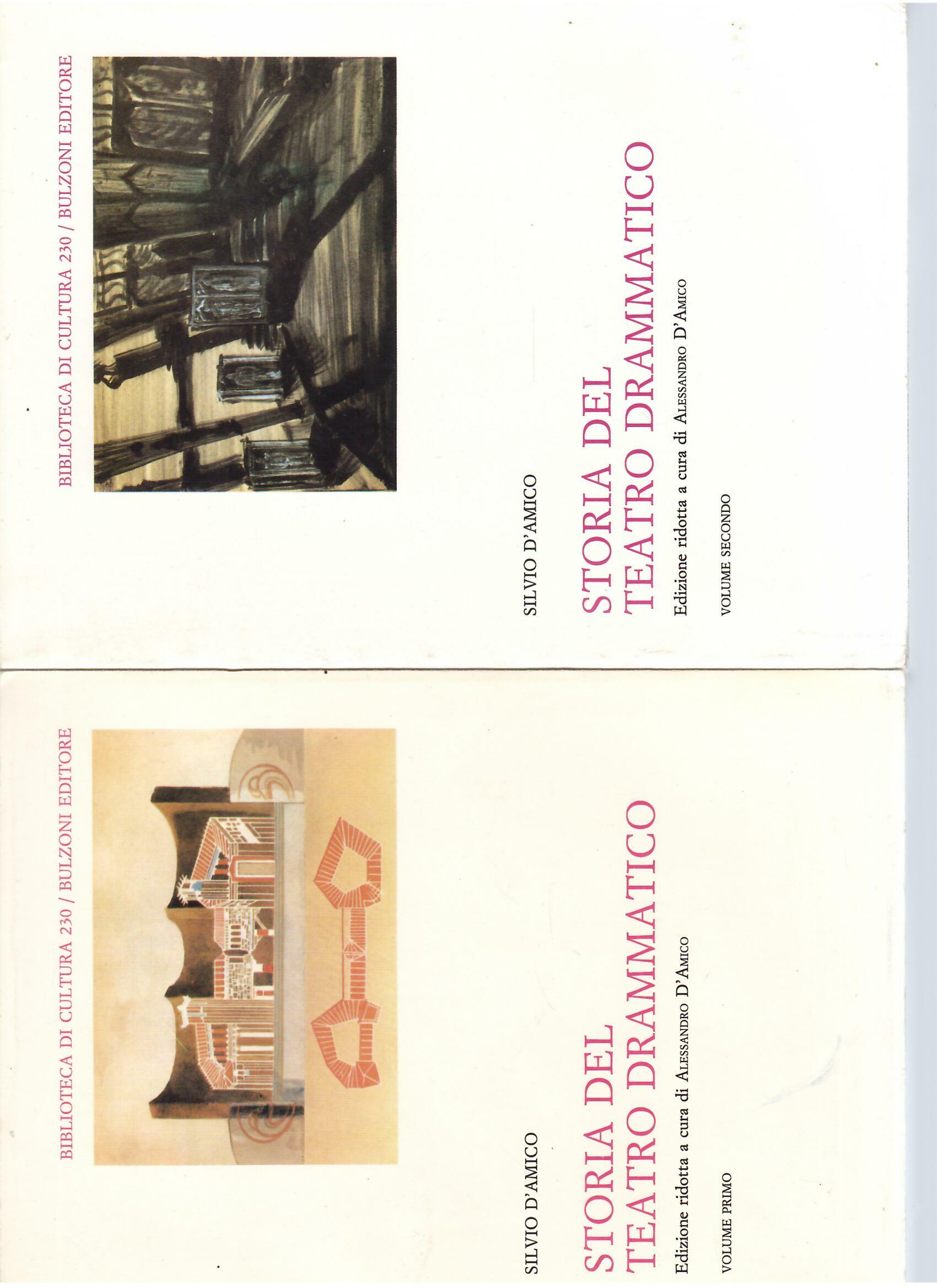 STORIA DEL TEATRO DRAMMATICO - DUE VOLUMI