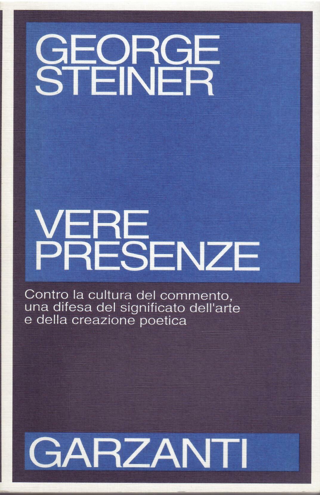 VERE PRESENZE - CONTRO LA CULTURA DEL COMMENTO, UNA DIFESA …