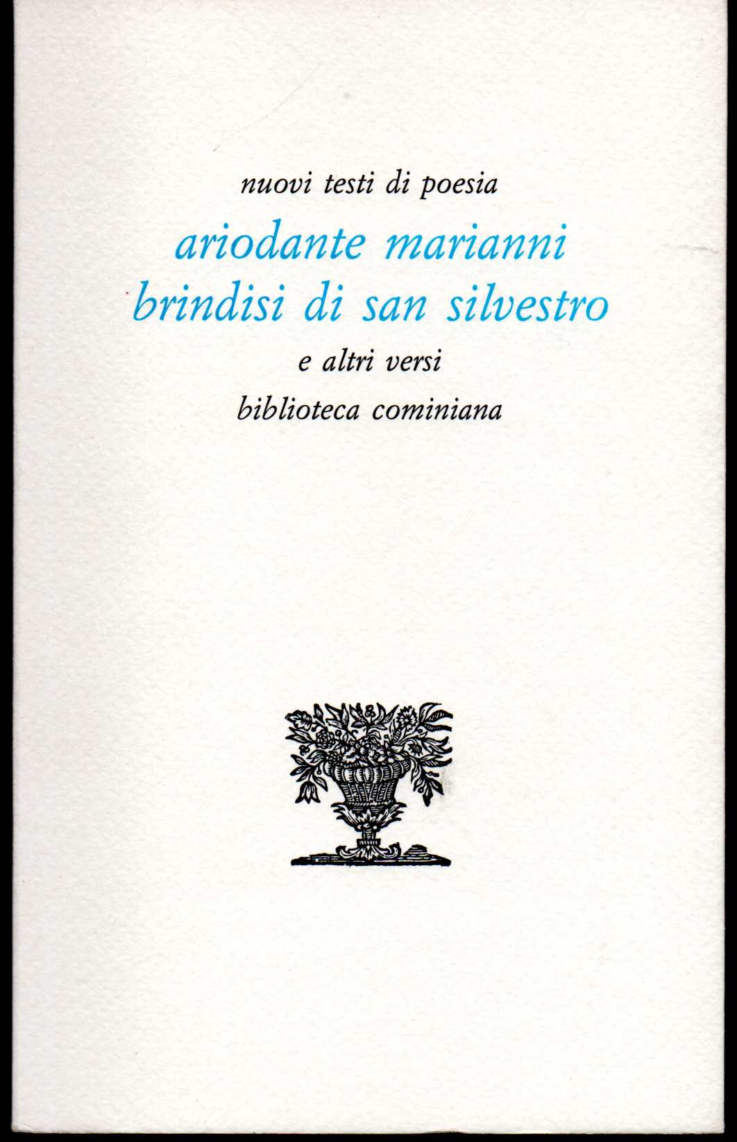 Brindisi di San Silvestro e altri versi