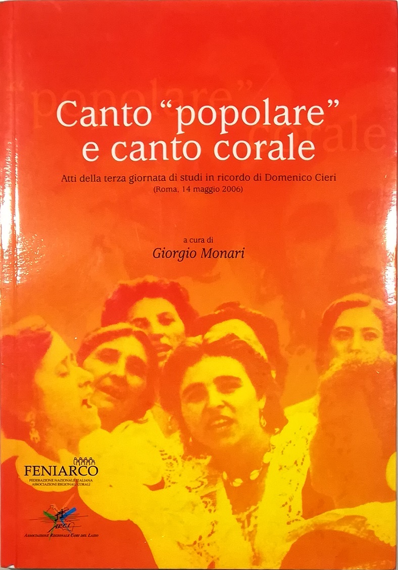 Canto «popolare» e canto corale Atti della terza giornata di …