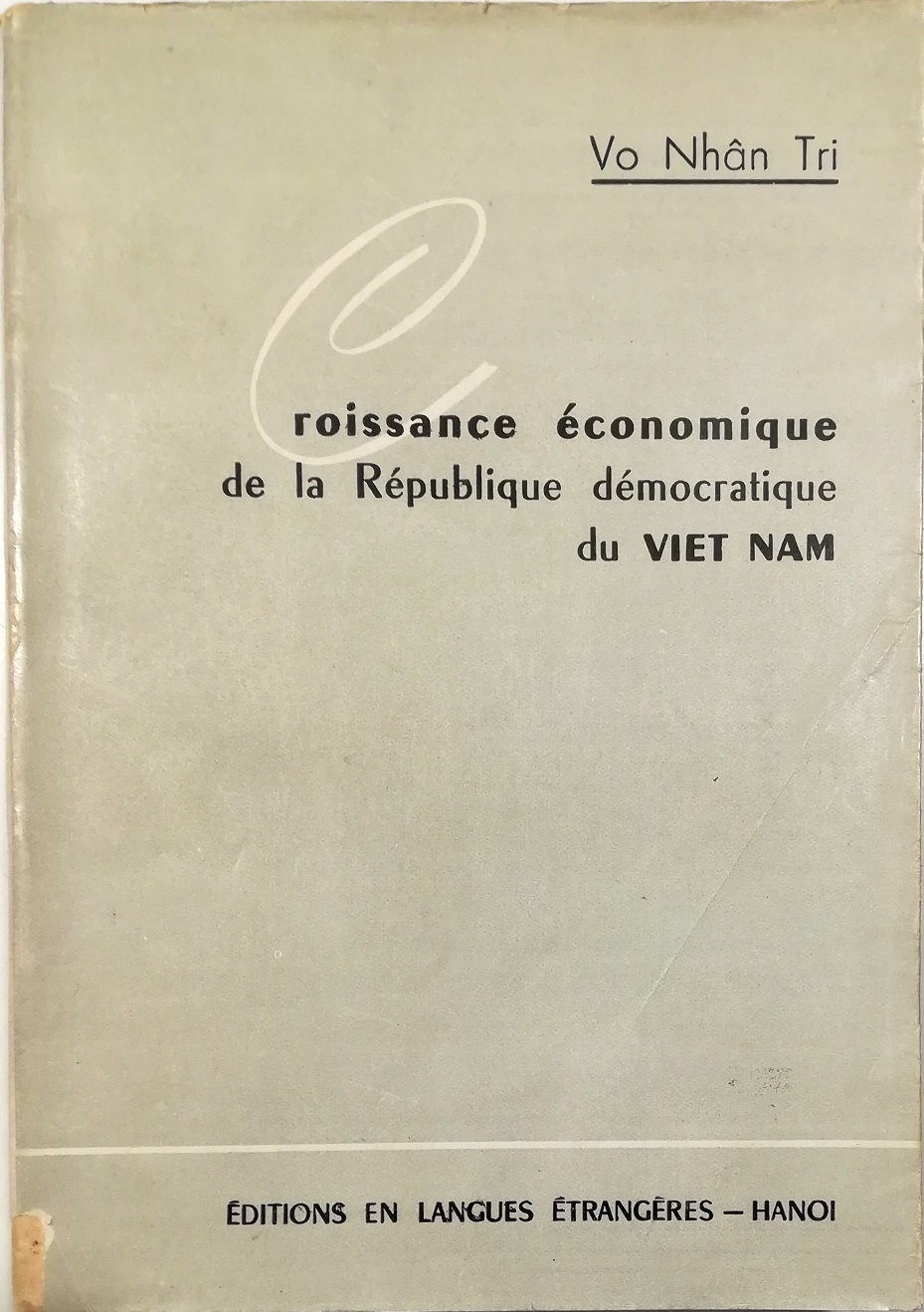 Croissance économique de la République démocratique du Viet Nam (1945-1965)