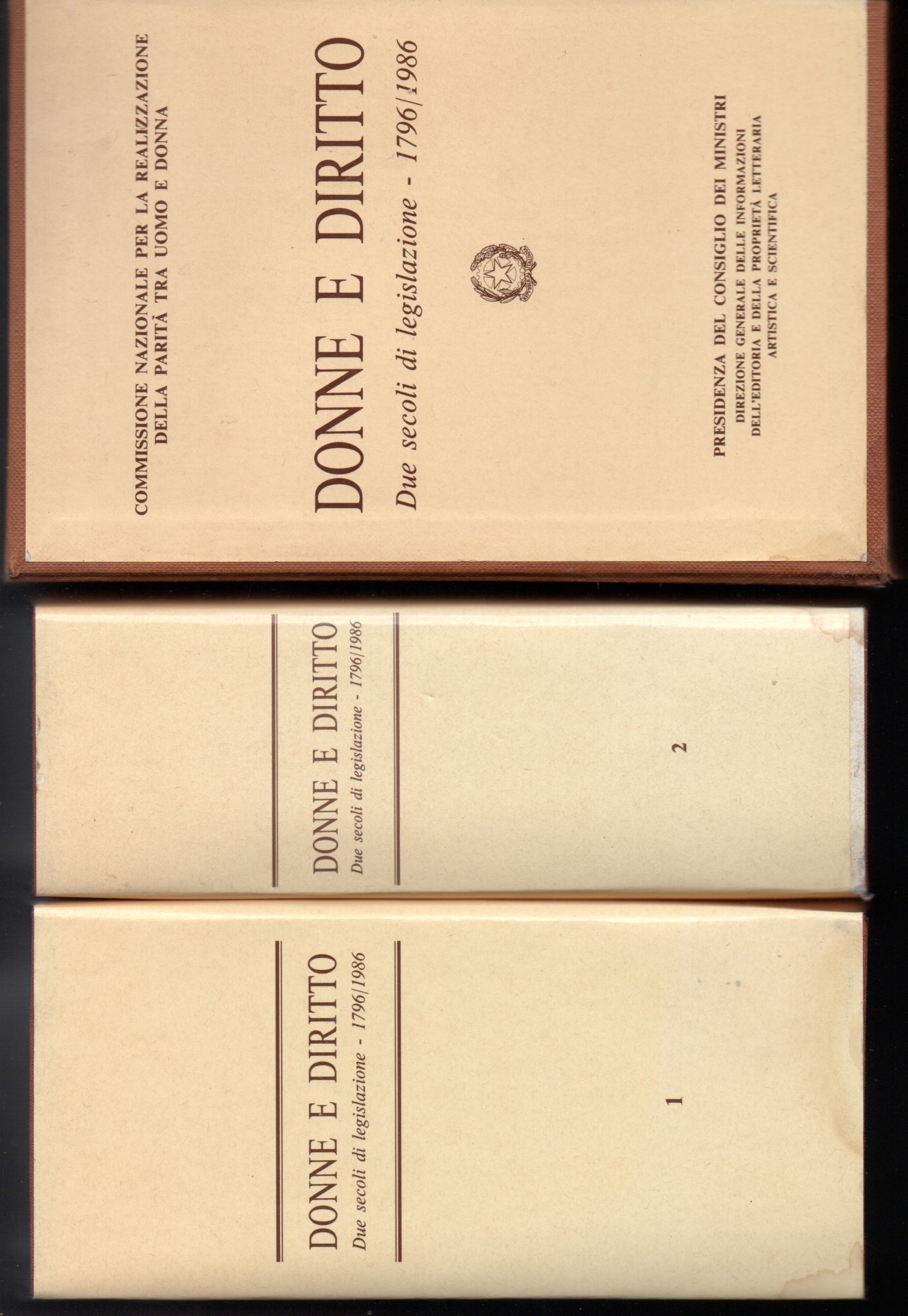 Donne e diritto Due secoli di legislazione - 1796/1986