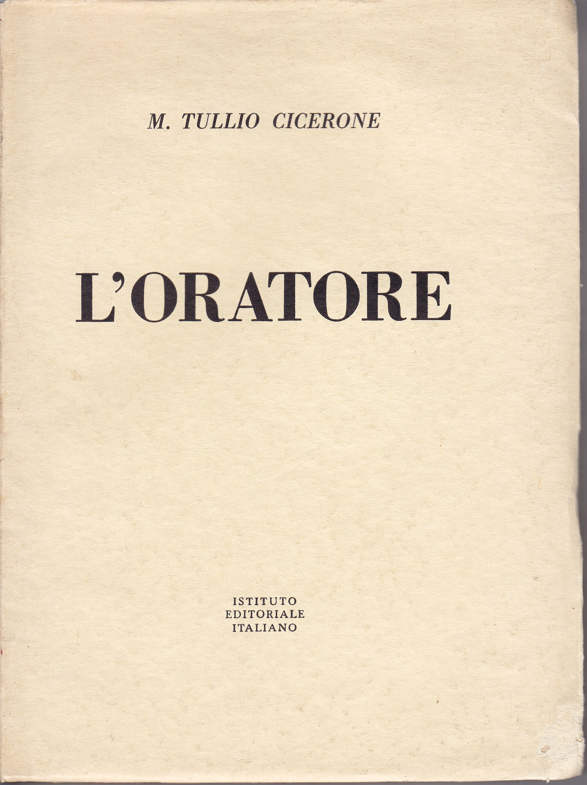 L'Oratore Edizione critica con traduzione e note italiane a cura …