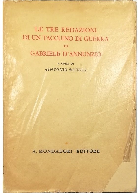 Le tre redazioni di un taccuino di guerra di Gabriele …