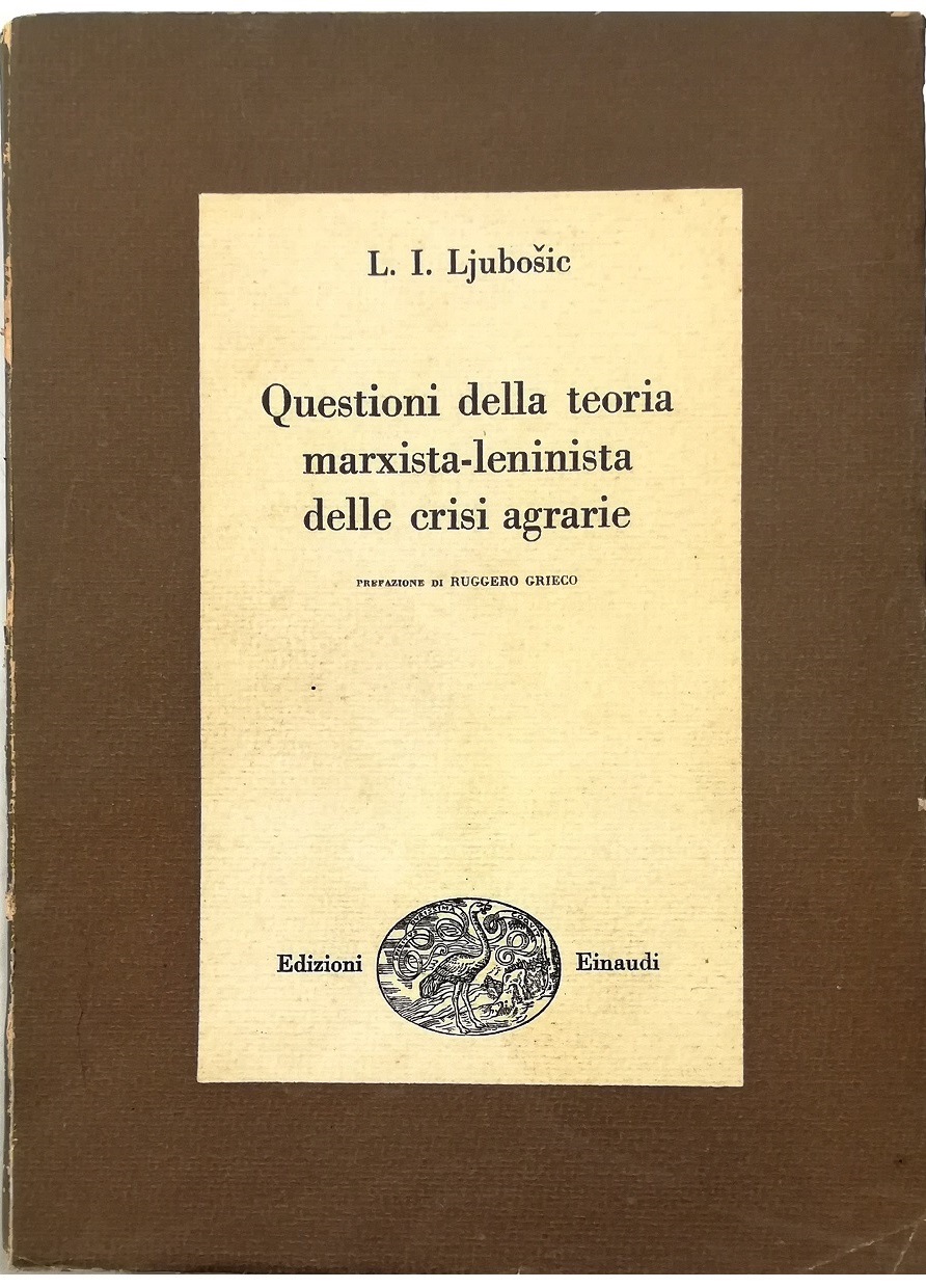 Questioni della teoria marxista-leninista delle crisi agrarie