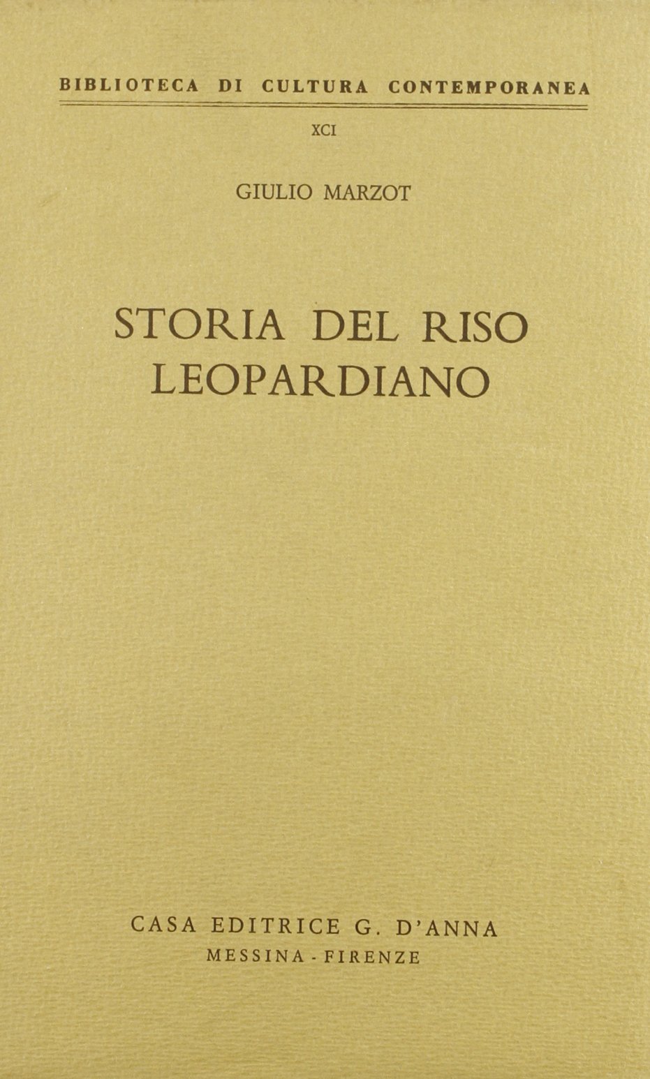 Storia del riso leopardiano