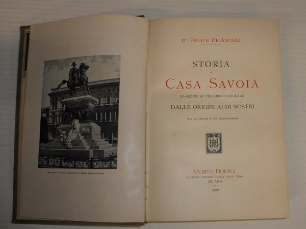 Storia di Casa Savoia in ordine al pensiero nazionale dalle …