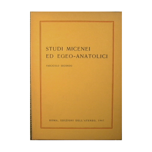 Studi micenei ed egeo-anatolici