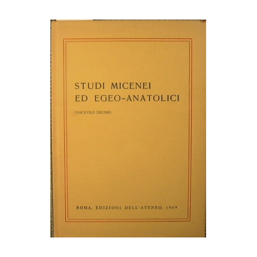 Studi micenei ed egeo-anatolici