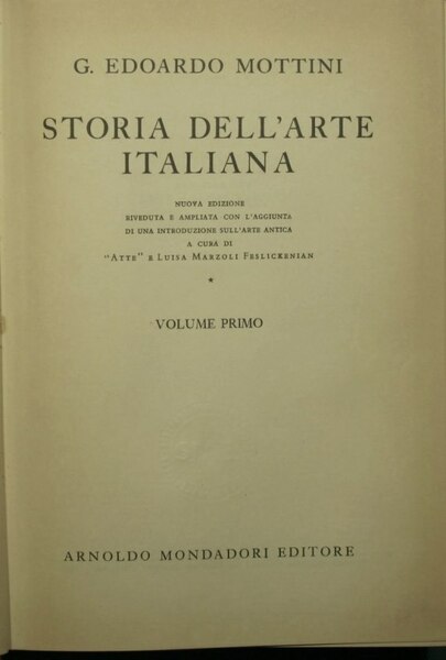 Storia dell'arte italiana