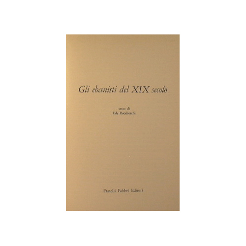 Gli ebanisti del XIX secolo