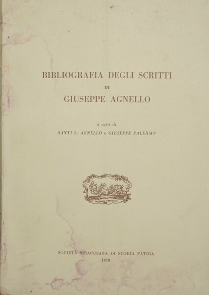 Bibliografia degli scritti di Giuseppe Agnello