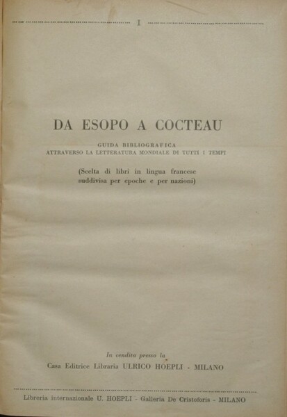 Da Esopo a Cocteau