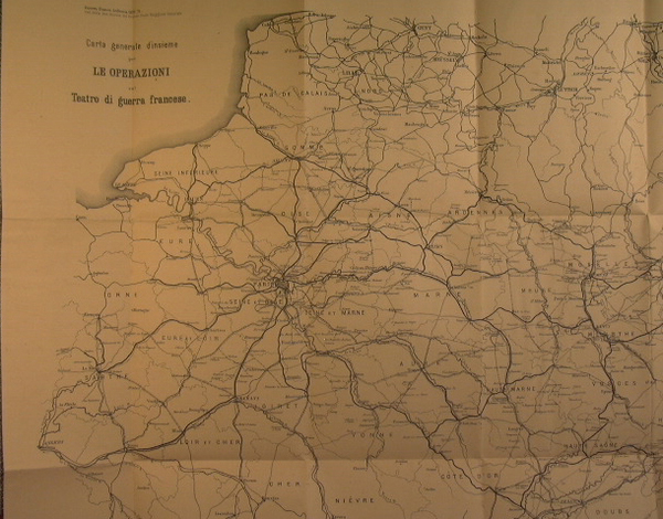 Guerra Franco Tedesca 1870-71 Carta generale d'insieme per le Operazioni …