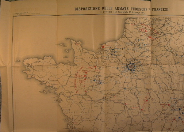 Guerra Franco-Tedesca 1870-71 Disposizione delle armate tedesche e francesi al …